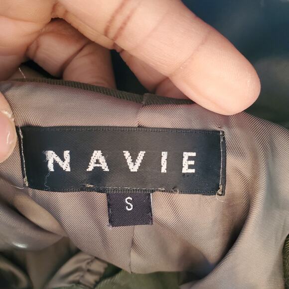 Navie Women's Green Bat Wing Short Canvas Jacket Size S - Picture 8 of 10